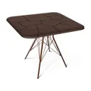 Кухонный стол квадратный Sheffilton 184304 83x83x75 см пластик цвет коричневый
