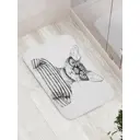 Коврик для ванной комнаты JoyArty bath_15575 52x77см цвет черный