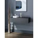 Тумба с выдвижными ящиками Storys Сити 95x35x18 см ЛДСП цвет черный