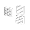 Комод Adeta Мальм 20 10 ящиков 120x40x120 см ЛДСП цвет коричневый
