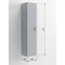Шкаф подвесной Regent style Виола1д левый 20x91.4см цвет светло-серый
