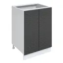 Напольный шкаф Storys 60x82x57 см МДФ цвет черный