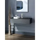 Консоль с бортиком Storys Сиена 95x18x34 см 1 ящик ЛДСП цвет черный