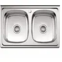 Кухонная мойка Ledeme 80x50x18 см нержавеющая сталь цвет хром