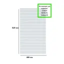 Фасад универсальный для кухонного шкафа Play 40x82x1.8 см МДФ цвет белый