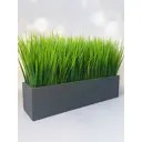 Осока в деревянном ящике Подар.Ок Home графит 9x9x35 см