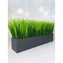 Осока в деревянном ящике Подар.Ок Home графит 9x9x54 см