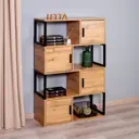 Стеллаж Letta 75x120x30 см металл цвет дуб вотан