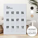 Постер 28 картин "Календарь 2024" 90x60 см