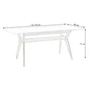 Стол прямоугольный R-Home Нарвик 120-160x75x80 см МДФ цвет белый/орех