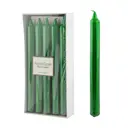 Свеча Horizon Candles цилиндрическая 230x20 мм 10 шт зеленая металлик