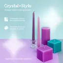 Набор свечей Crystal Trees "Лавандовое поле" цвет сиреневый, розовый 4 шт