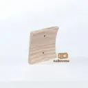 Накладка одиночная для накладных розеток и выключателей на бревно и блокхаус D320 мм ясень