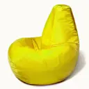Кресло-мешок Puffgarden Груша XXL 47x115x80 см цвет желтый
