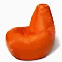 Кресло-мешок PuffGarden Груша XXXXL 60x140x100 см цвет оранжевый