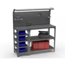 Стол-верстак Metalex Sun 111850 950x1000x400 мм, максимальная нагрузка до 260 кг, с комплектом освещения