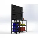 Стол-верстак Metalex 117179 950x1700x500 мм, максимальная нагрузка до 260 кг, с комплектом аксессуаров