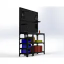 Стол-верстак Metalex 117185 950х1400х600 мм, максимальная нагрузка до 260 кг, с комплектом аксессуаров