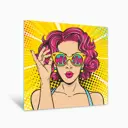 Картина без рамки Postermarket Девушка поп-арт 40x40 см