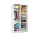 Шкаф-купе Би-Мебель 240x120x60 см 5 полок ЛДСП цвет белый