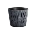 Кашпо Sandy Round Prosperplast 16 см 1 л пластик антрацит
