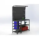 Стол-верстак Metalex Sun 111900 950x1500x600 мм, максимальная нагрузка до 260 кг, с комплектом освещения