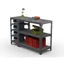 Стол-верстак Metalex 111650 950х1700х600 мм, максимальная нагрузка до 260 кг