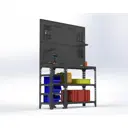 Стол-верстак Metalex 111684 950х1500х400 мм, максимальная нагрузка до 260 кг, с комплектом аксессуаров