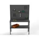 Стол-верстак Metalex 111767 950x1700x400 мм, максимальная нагрузка до 260 кг, с комплектом аксессуаров