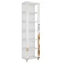 Стеллаж деревянный Мебельная компания е1 35x220x44 см нагрузка до 25 кг лдсп цвет белый снег