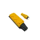 Розетка Nvo NVO-KI-combi-K-3-V-16-54-yellow с заземлением 220-250 В 16 A цвет желтый