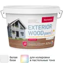 Краска для деревянных фасадов Bayramix Exterior Wood матовая цвет белый 2.7 л