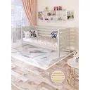 Тахта Solarius ортопедическое основание высокими бортиками 90x101x170 см сосна цвет платиновый