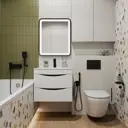 Панели смыва для инсталляций Iddis Unifix UNI02MBi77 цвет матовый черный