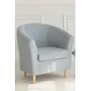Кресло Диван не мебель Алекто 85x85x75 см рогожка цвет светло-серый;голубой