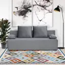Диван раскладной Cityhd Прямой диван 187x63x84 см велюр цвет серый