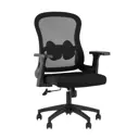 Офисное кресло Stool group Petal 50x116x51 см ткань цвет черный