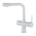 Смеситель для кухни Haiba HB70088-8 поворотный излив 25.5 см цвет белый