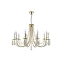 Люстра подвесная Crystal Lux 310_3340 10 ламп 20 м² цвет золото