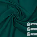 Футер 2х нитка петля Поликоттон стрейч 220г Twill French Terry цв.S830 т.зеленый в нарезке 3м