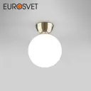 Светильник настенно-потолочный EUROSVET a062583 Bubble 1 лампа 2 м² цвет золото/белый матовый