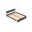 Кровать Solarius Мишка орто основание 150x80x210см дерево цвет темно-серый/белый