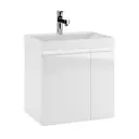 Тумба под раковину напольная Домино DGr2405T 59.2см цвет белый