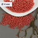 Бусины MAGIC 4 HOBBY круглые перламутр 4мм цв.058 красный уп.500г (15000шт) БУС.MH.КР.04.058.02
