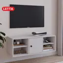 Тумба под телевизор Letta L3172 97.8х36.1х36.8 см ЛДСП цвет белый