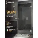 Душевая дверь Doccia GLASS905p/GR/4CHROMEGL 90.5см эффект стекла прозрачное закаленное стекло распашной