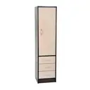 Шкаф распашной полуколонна Клик мебель 40x160x40 см ЛДСП цвет венге