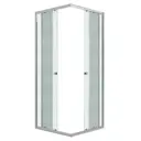 Душевой уголок Niagara Eco NG-1008-14QMT квадрат 80x80см хромированный профиль эффект стекла матовый