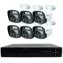 Комплект для видеонаблюдения AHD PS-link 6 камер Fullcolor для улицы 2Мп цвет белый