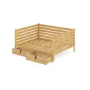 Кровать Solarius Tahta-spin120-170net-2yash 130 x 101 x 180 см сосна цвет бежевый